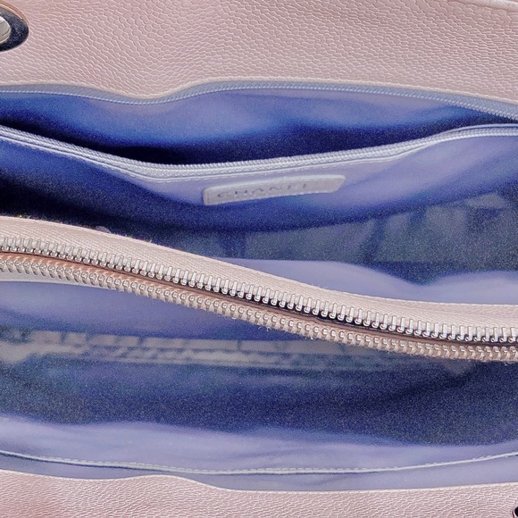 Chanel Blush Pink Quilted Caviar Leather Grand Shopping Tote - Picture 7 of 15